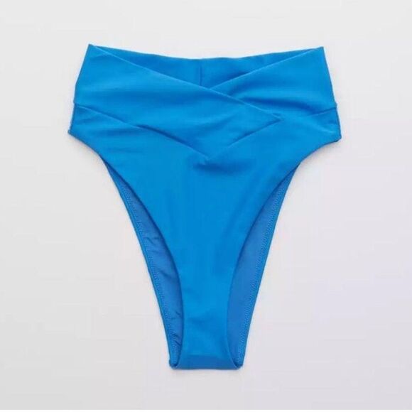 aerie Other - Aerie High Cut High-Waisted Cheeky Bikini Bottom Size XL NWT
